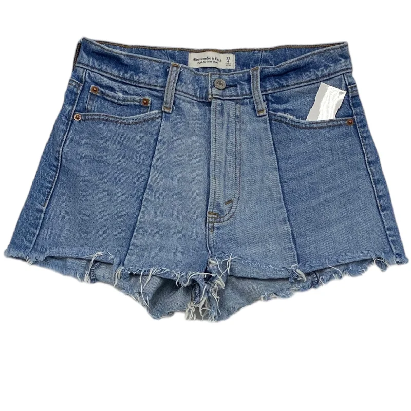 Shorts By Abercrombie And Fitch In Blue Denim, Size: 4