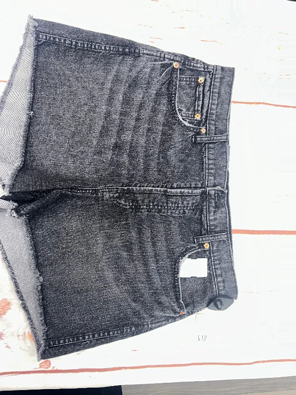 Shorts By Gap In Black Denim, Size: 16