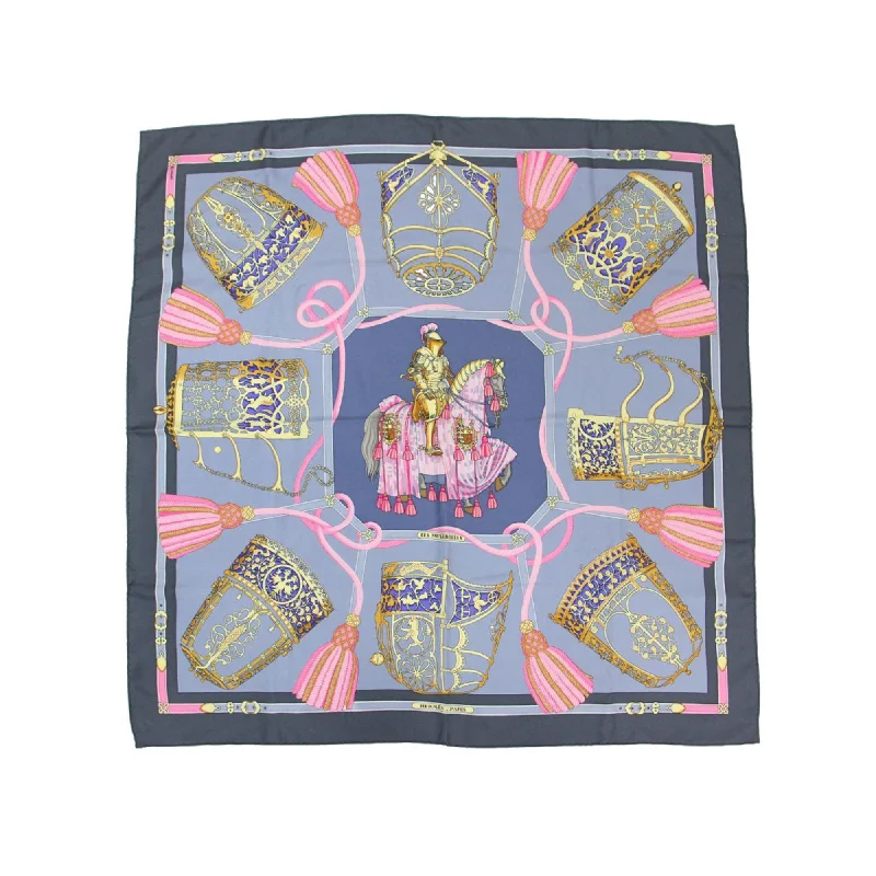 Hermes  pink Silk Scarf (Pre-Owned)