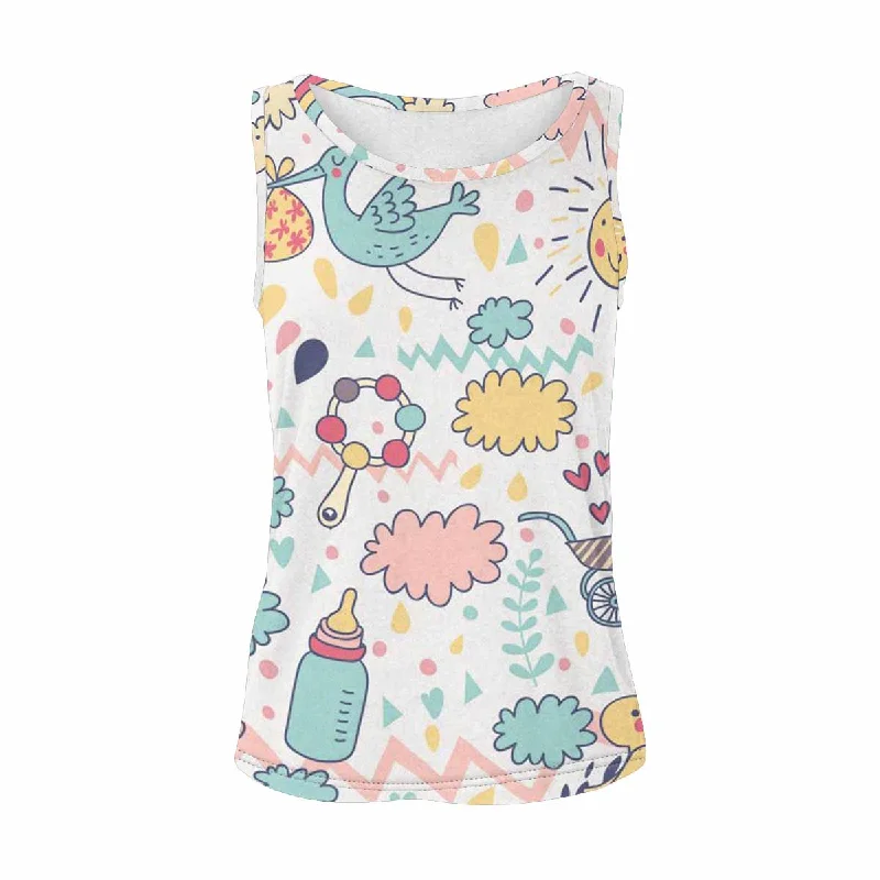 Womens Tank Tops print with colorful cute toys