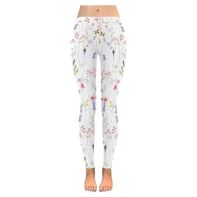 InterestPrint graphic bright floral pattern print Women yoga running Leggings