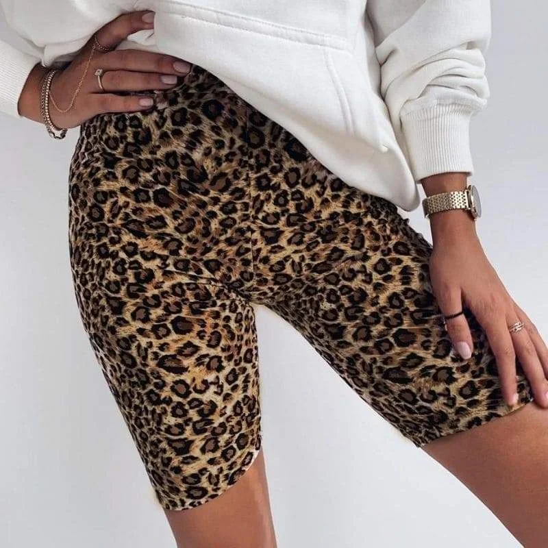 Legging Léopard Femme Longueur Genou