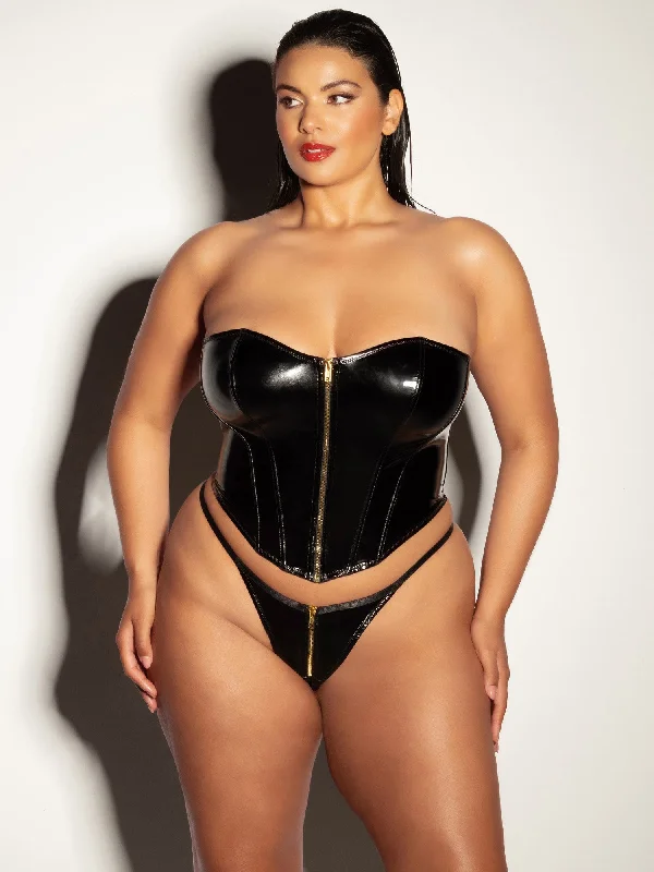 Fetish Curvy Rider Bustier Bra Set