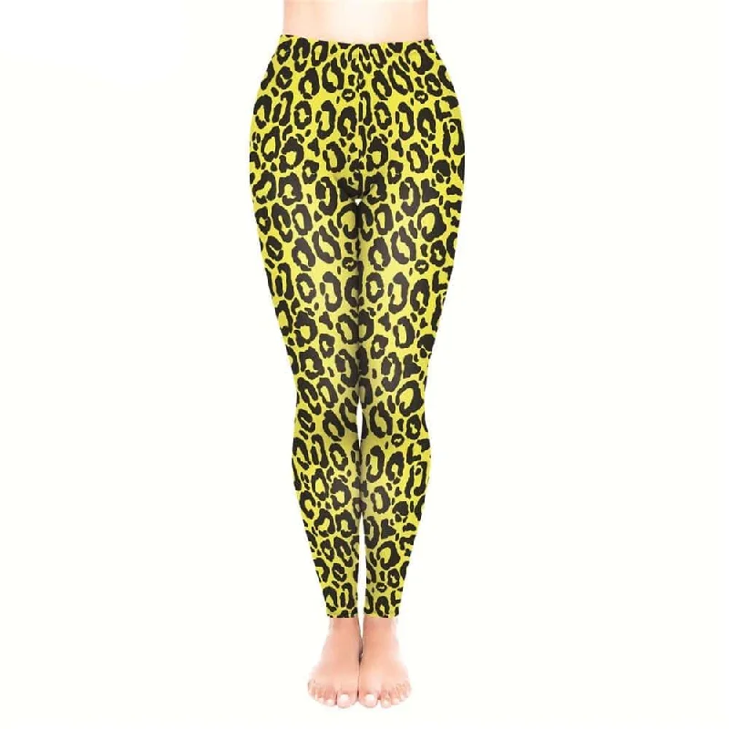 Legging Léopard Jaune