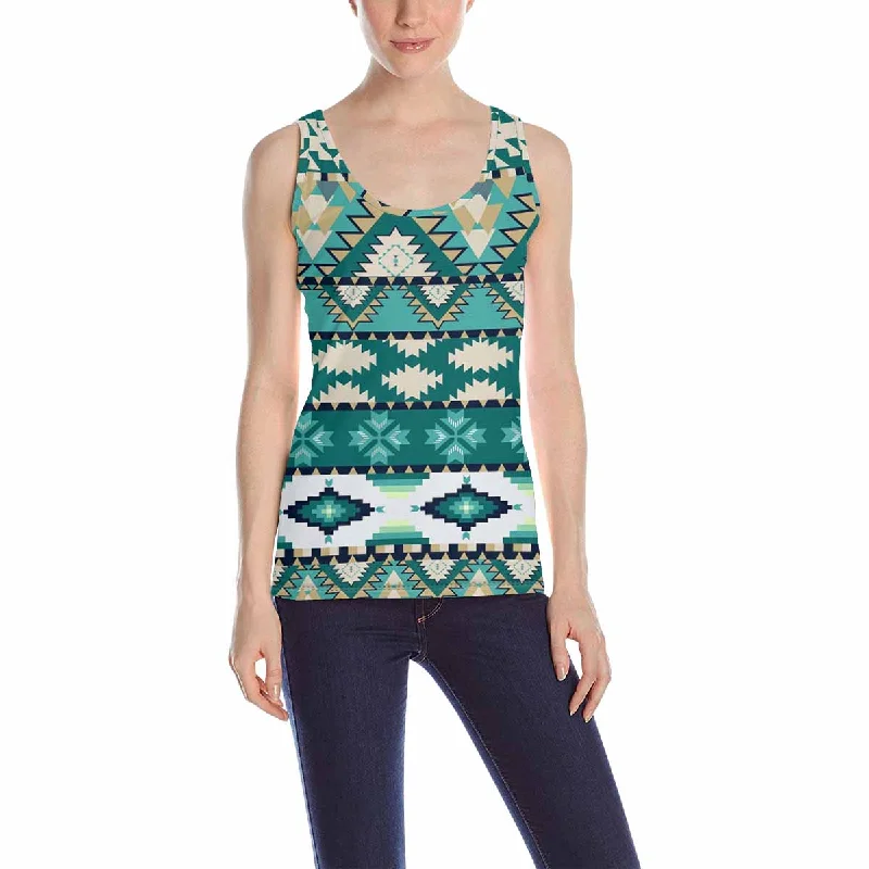 Womens Tank Tops print with Aztecs ethnic pattern