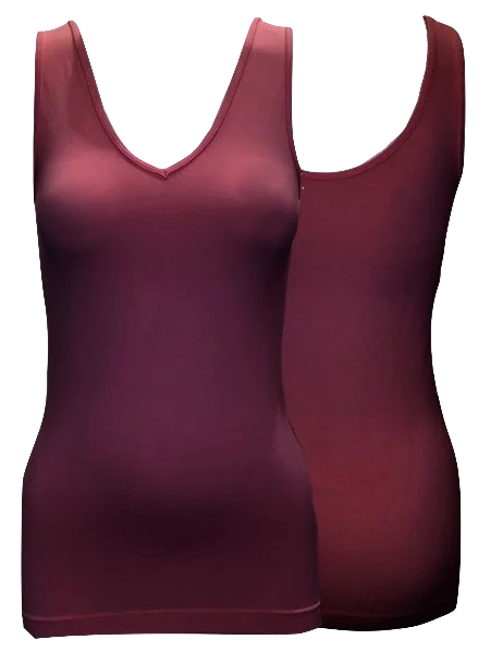 Reversible Fitted V-Neck, U-Neck Tank