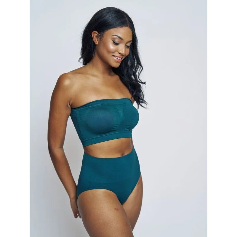 High Rise Smoothing Brief - Deep Teal