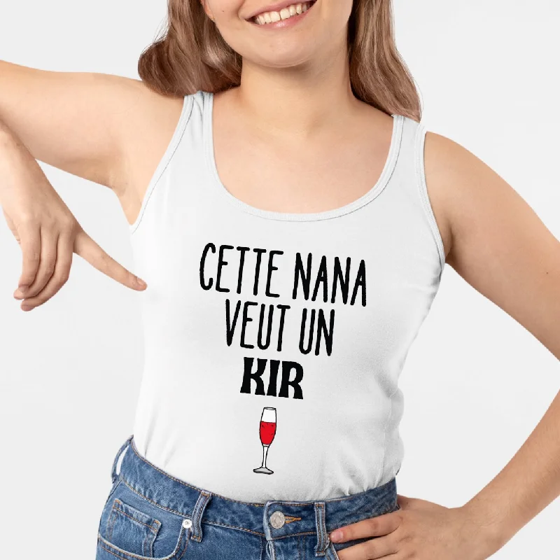 Débardeur Femme Cette nana veut un kir