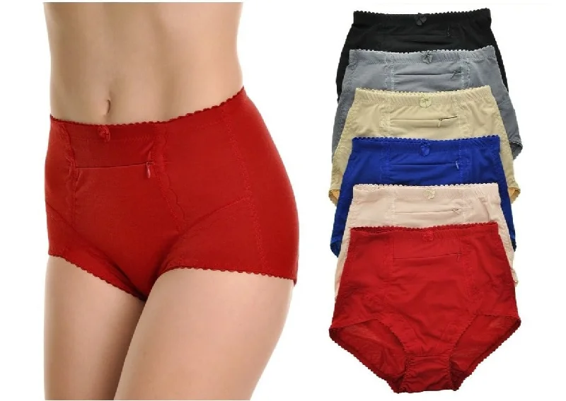 Slimming High Waist Briefs with Pockets