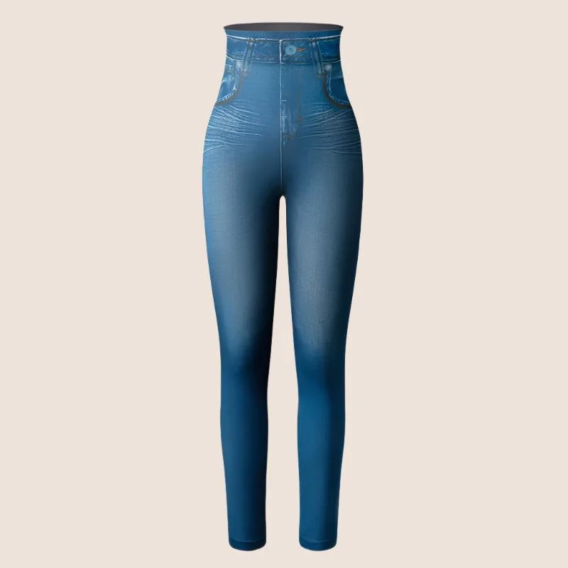 Women's Faux Denim Jeans Leggings