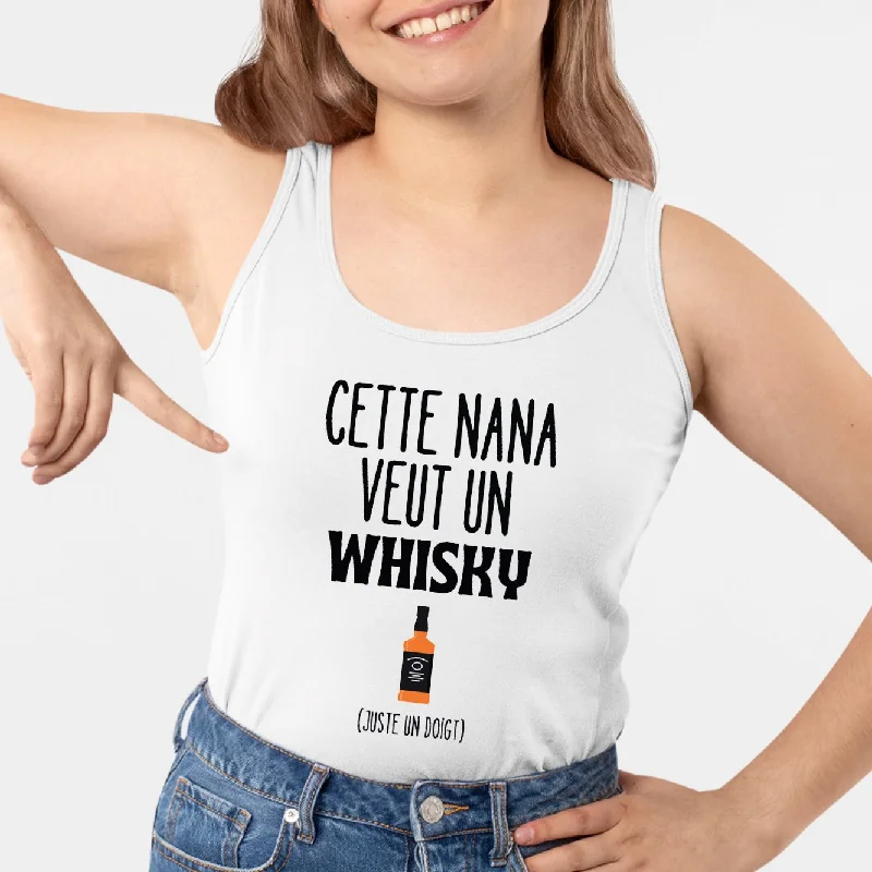 Débardeur Femme Cette nana veut un whisky