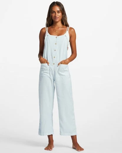 Billabong Women's Dresses Wide-Leg Overalls