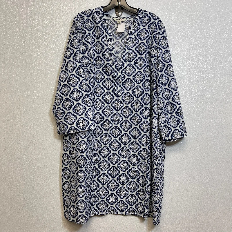 Dress Casual Short By Boden In Blue White, Size: 16