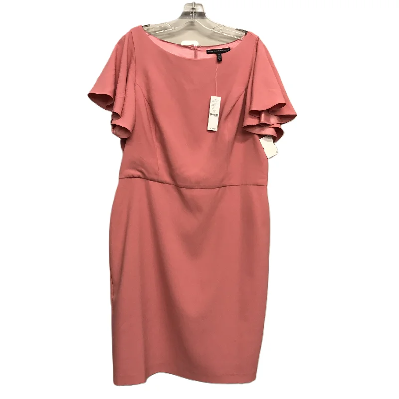 Dress Work By White House Black Market In Pink, Size: L