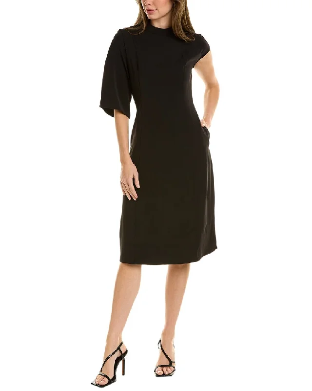 Gracia One-Sleeve Midi Dress