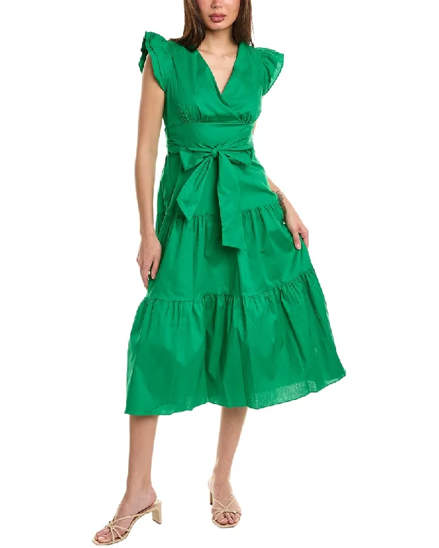 Maison Tara Poplin Midi Dress