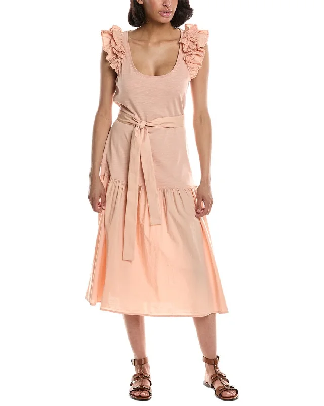 Nation LTD Everleigh Frilly Midi Dress