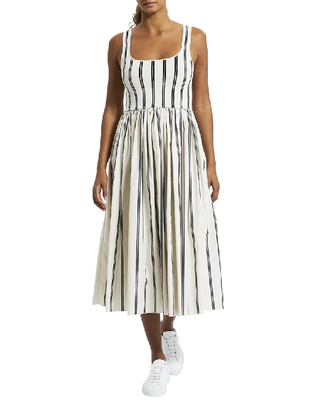 Theory Volume Midi Dress