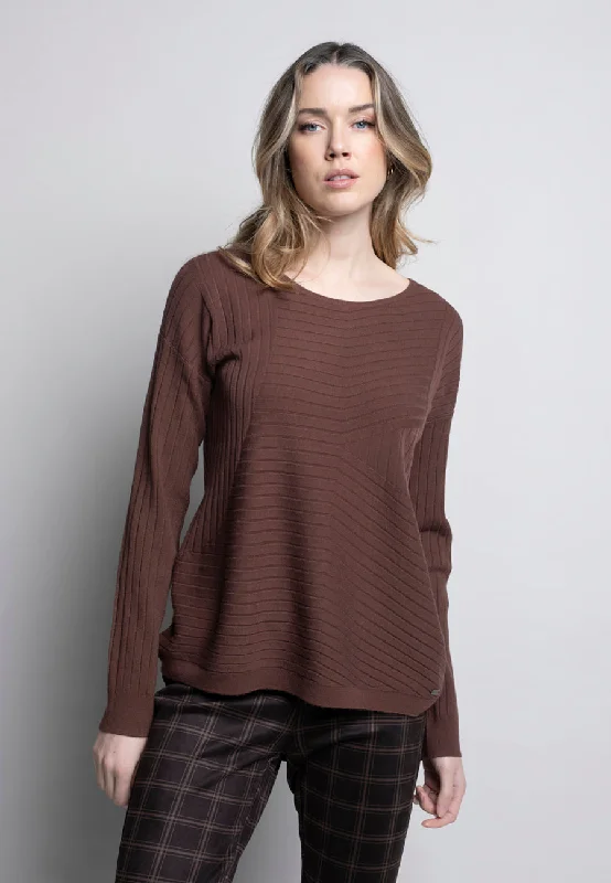 Linear Textured Knit Top