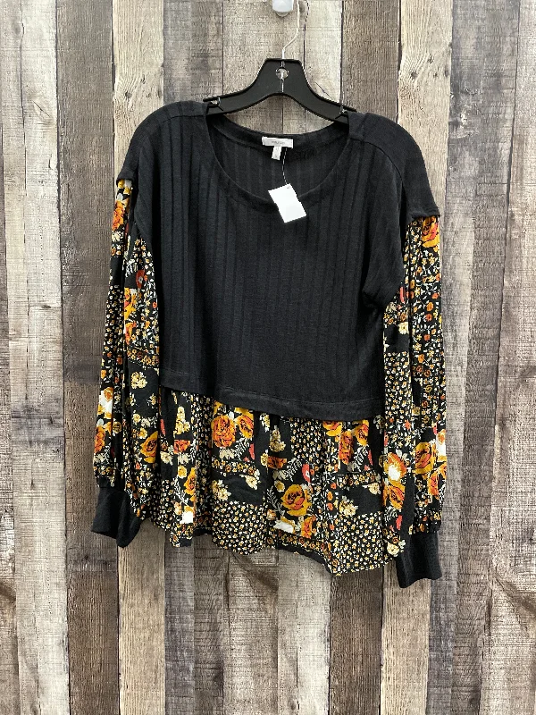 Top Long Sleeve By Maurices In Black, Size: S