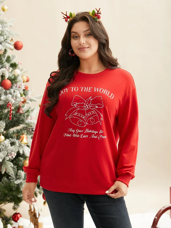 Joy To The World Printed Sweatshirt