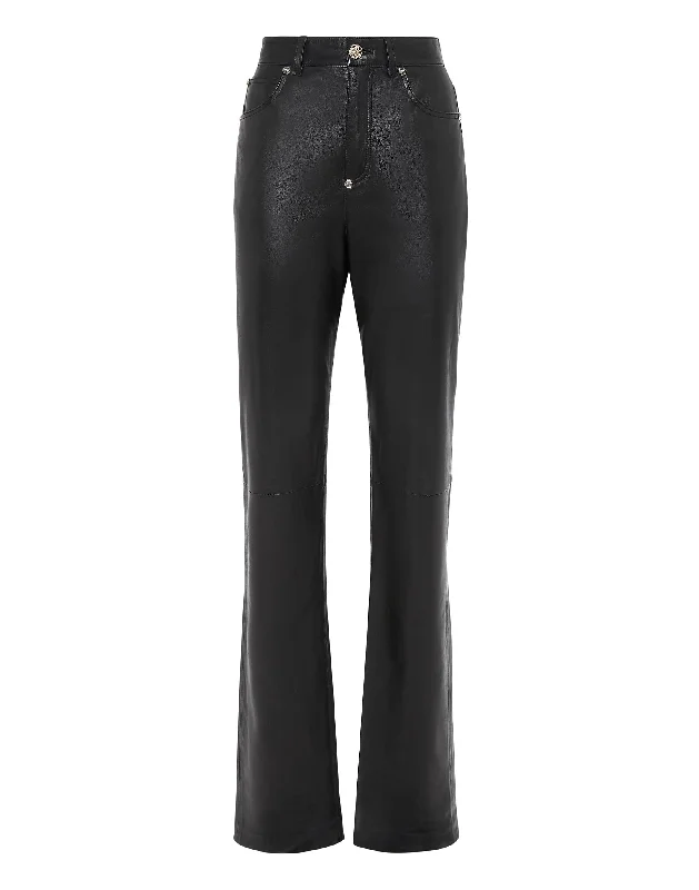 Leather Trousers Long