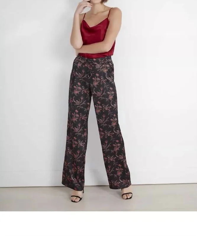 Solynne Pant In Black Multi