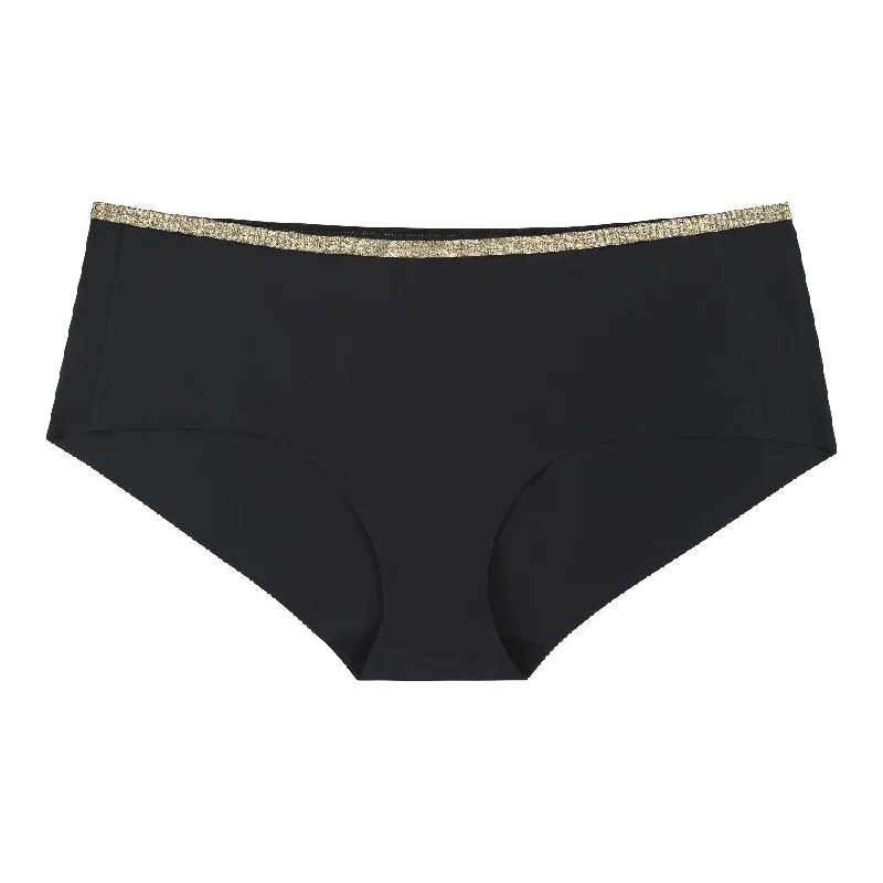 Happy Seams Brief with Gold Trim